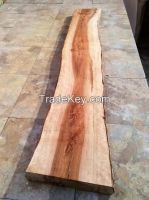 Rare Ironwood Lumber: 56.75" X 10" To 9" X 2 1/8 Inch Thick Figured Ironwood! Great Bench Slab! Live Edge Rare Ironwood Lumber and Ironwood Slab for sale