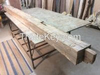 Reclaimed Beech Mantel Beam; 139" X 7.5" X 6.5" , 1800s Beech Beam! Heavy Duty Fireplace Beam Mantel Lumber, Rustic Hand Hewn Beam for sale