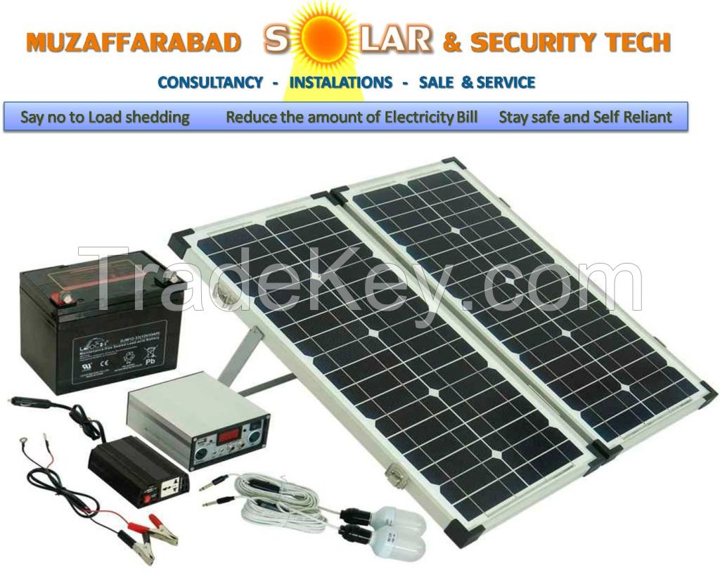 Solar Panels, Dry cell Batteries, 12v LED bulbs, Solar Laptop and Mobile chargers,