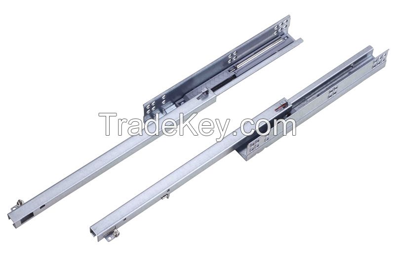 single extension undermount drawer slide with soft closing(with clips or pin)