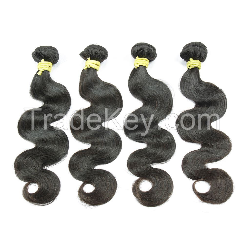 hair extention with hot sale body wave aliexpress brazilian hair weft