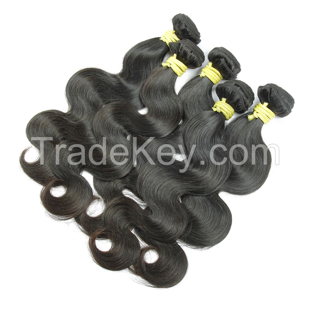 hair extention with hot sale body wave aliexpress brazilian hair weft