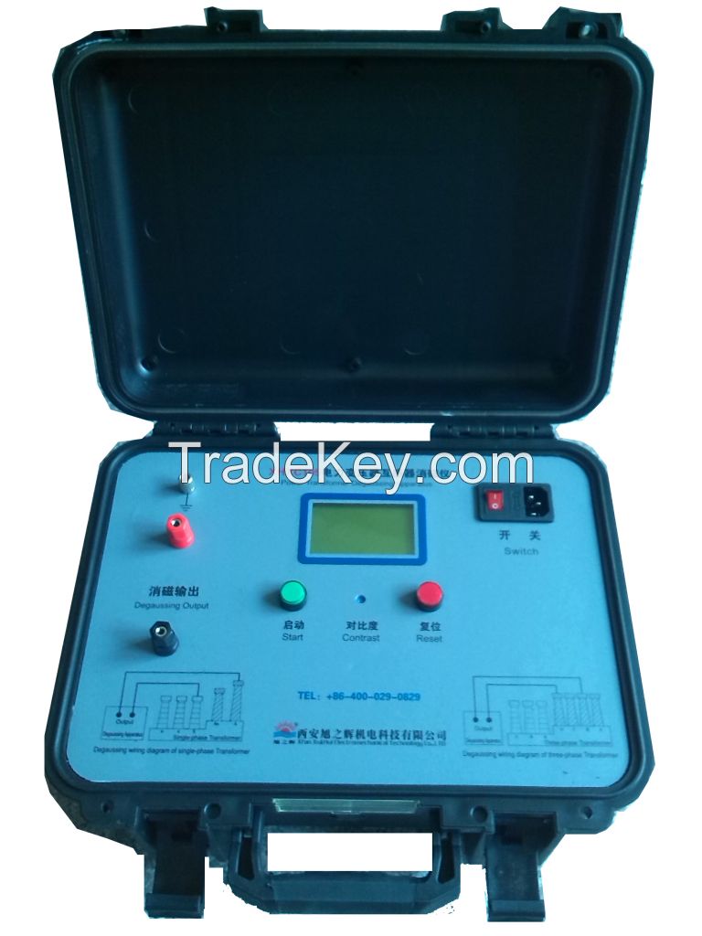 Transformer degaussing apparatus 