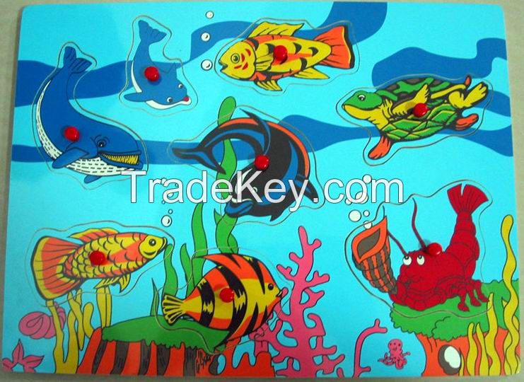 Wooden Sea Animal Puzzle