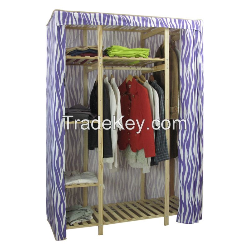 Sell  Polycotton and Pine Triple Wardrobe