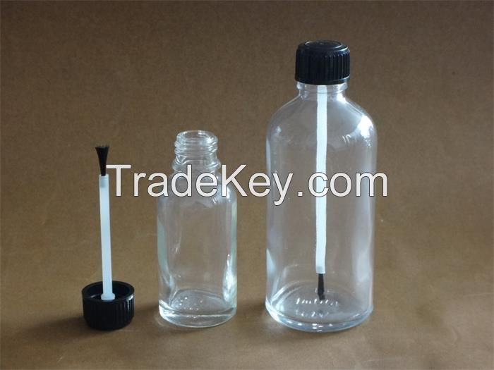 Glass Dropper Bottle for Essential Oil Packing with Aluminum Cap, Plastic Cap