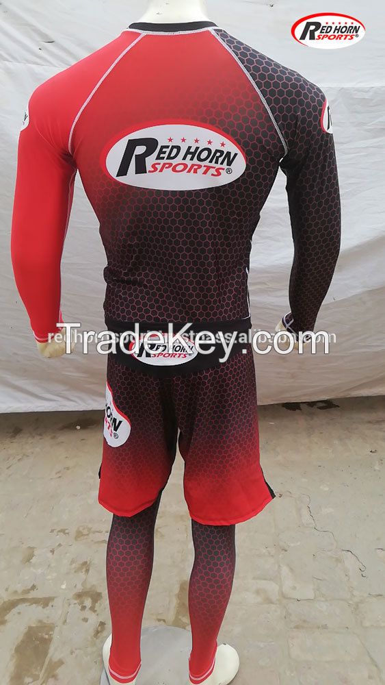 Custom Rash Guards, Mma Sparring Gappling Mma Shorts, Compression Shirt Legging Spats