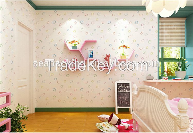 New Modern 3D Deep Embossed PVC Waterproof Wallpaper Factory