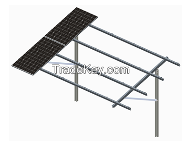 Screw pile ground support system