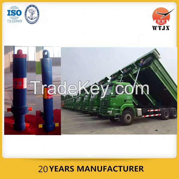 4 stage hydraulic cylinder for vehicle