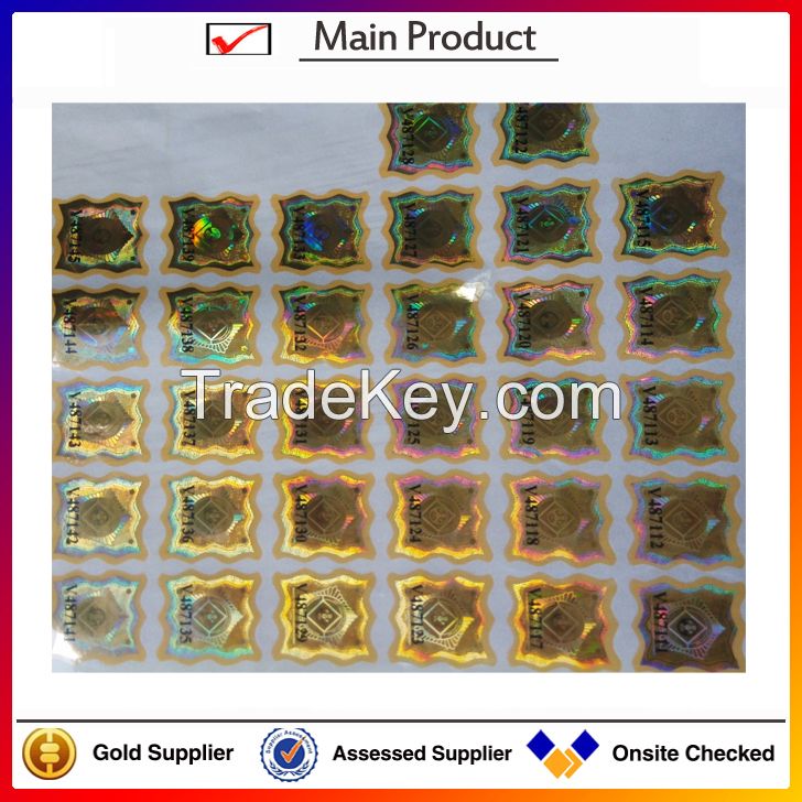 2015 colorful 3D hologram sticker