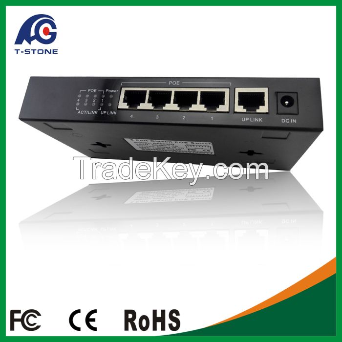 4 Gigabit Poe Switch 2A/48V/96W (TSD-PSE204G)