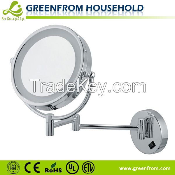 8.5 inch double sides magnifying hanging LED mirrors