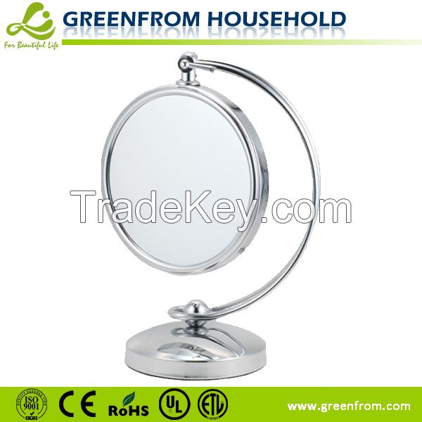 Double sided cosmetic mirror for make up
