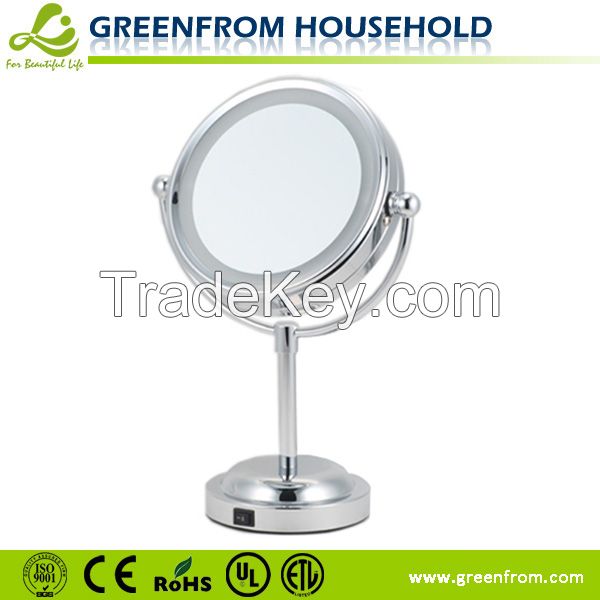 Wholesale Cosmetic Dressing Table Two Ways Mirror With LED Light Standing Mirror