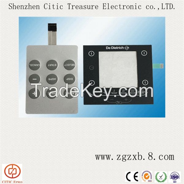Waterproof membrane swith  remote control with touch screen panel