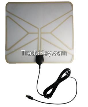 Ultra-Thin Amplified Indoor Digital TV Antenna Long Range Antenna HDTV