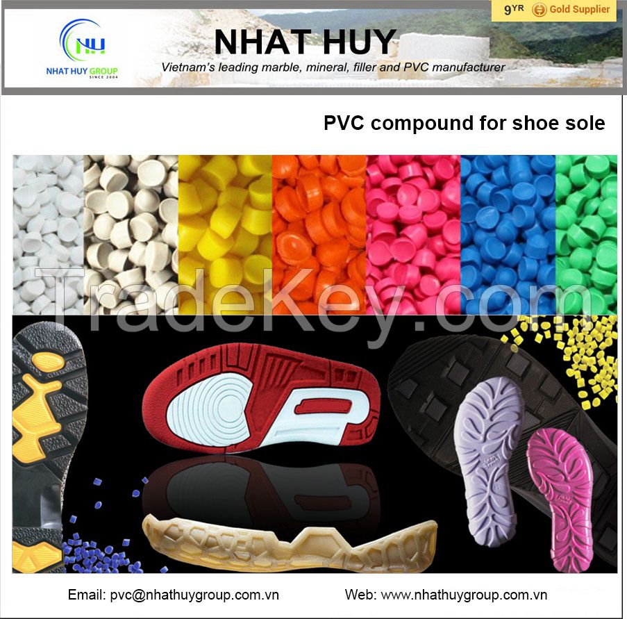 PVC compound for shoe sole