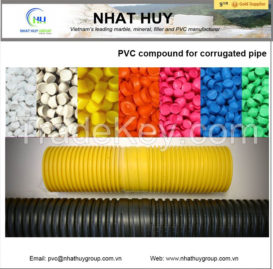 PVC compound for corrugated pipe