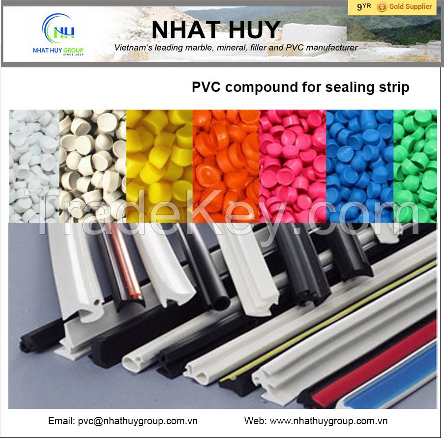 PVC compound for sealing strip