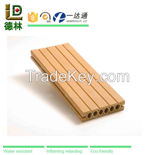 eco-friendly waterproof anti-slip indoor wpc floor wood plastic composite