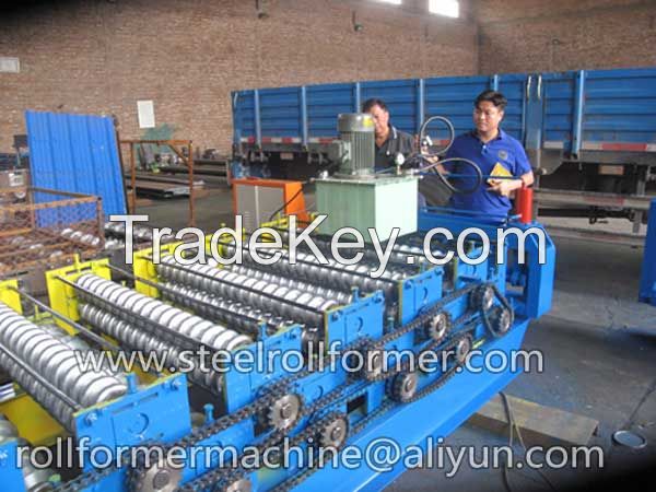 metal steel double layer roll forming machine 