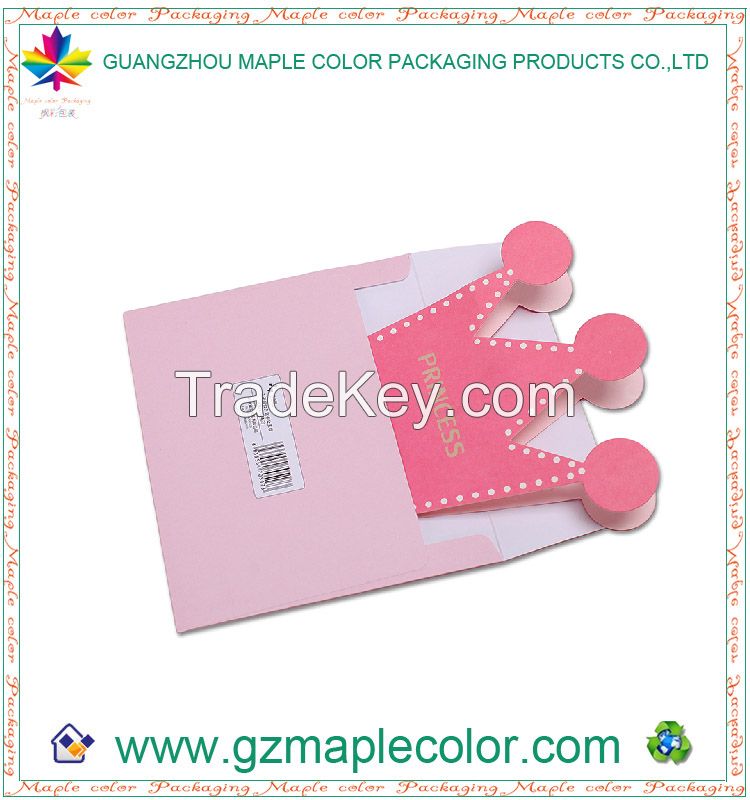 2015 Creative Crown Cute Greeting Cards Printing