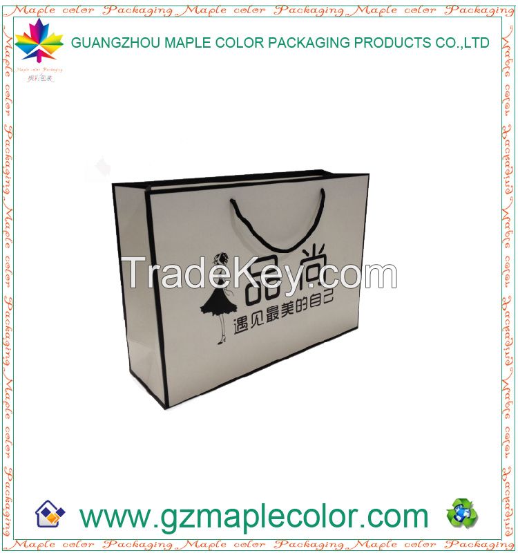 2015 custom logo paper bags with handle