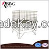 OEM supermarket usage metal dump bins storage rack