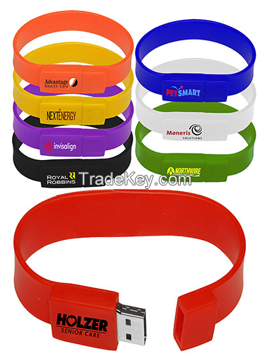 Silicone Usb memory wristband 