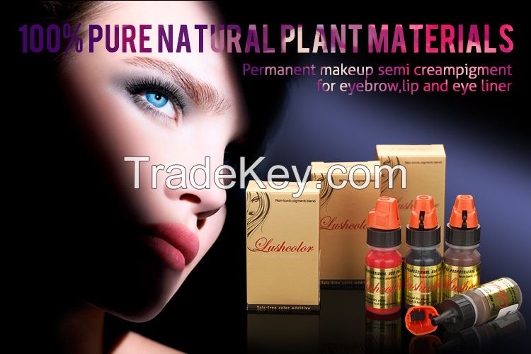 Lushcolor Permanent Makeup Pigment For Eybrow Tattoo Threading Oem Available