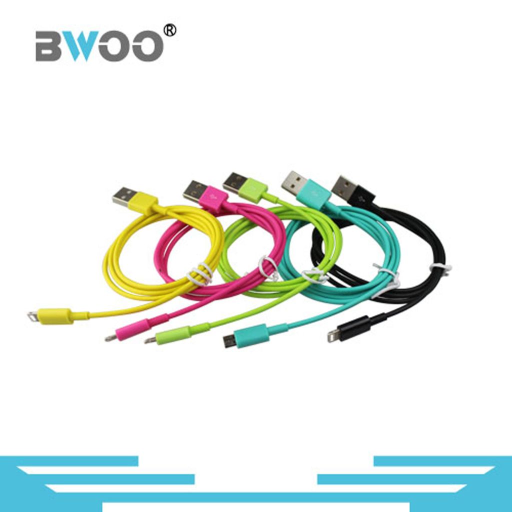 Bwoo New Colorful USB Phone Cable Fast Charger Data Cable