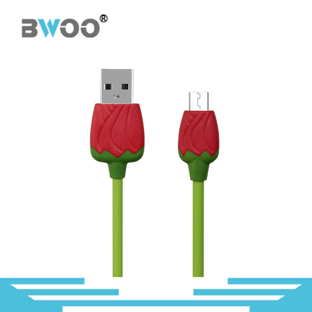 Colorful Rose Data Cable for Smart Phone