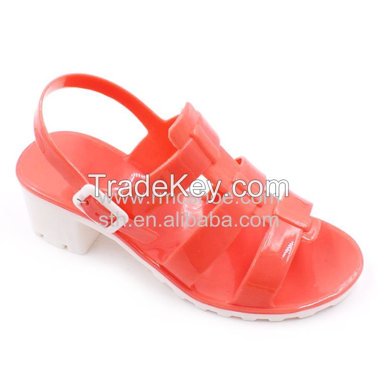 RMC Low Wedge Jelly Shoes For Girls