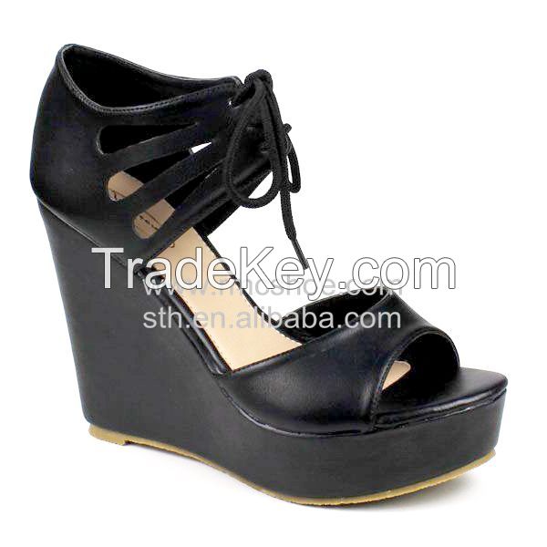 RMC Tied Strappy Platform Shoes