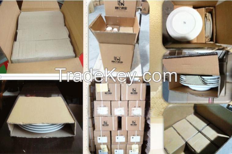 Wholesale ceramic plate cheap white porcelain dinner plates