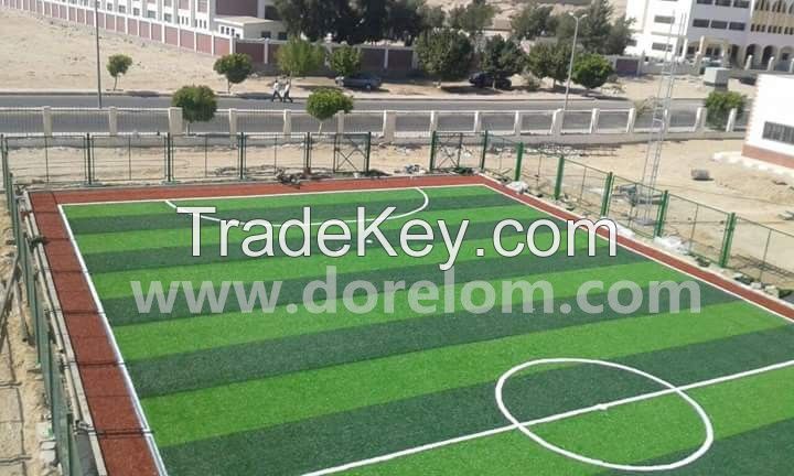 50mm Professional Football Courts Grass, White Artificial Turf, Soccer Synthetic Turf Artificial Grass with Stem Fiber