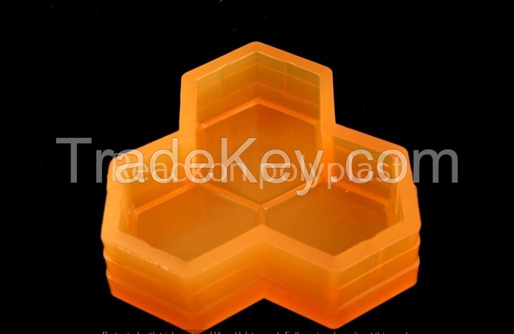 TRIHEX PVC Rubber Mould Interlocking Pavers