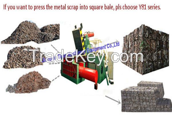 scrap metal baling machine with cheap price