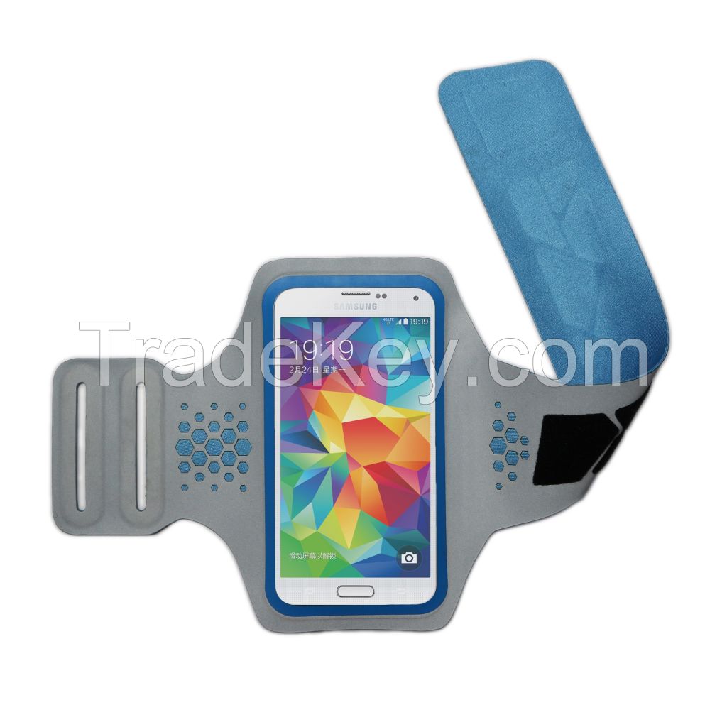 2016 new design velcro fabric Lycra sport armband case for iPhone 6/galaxy S5/S6