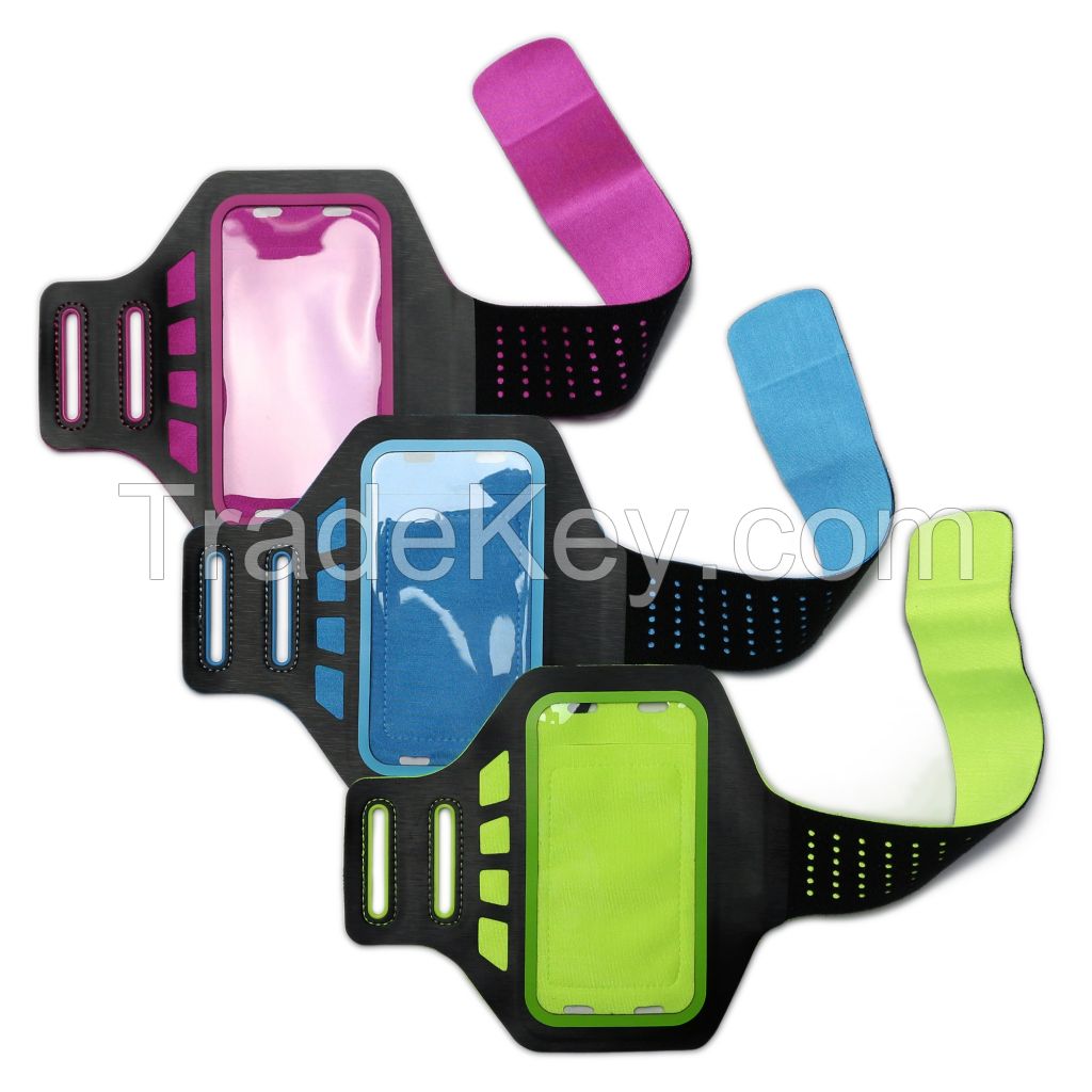 2016 new design velcro flexible fabric Lycra sport armband case for iPhone 6/6plus
