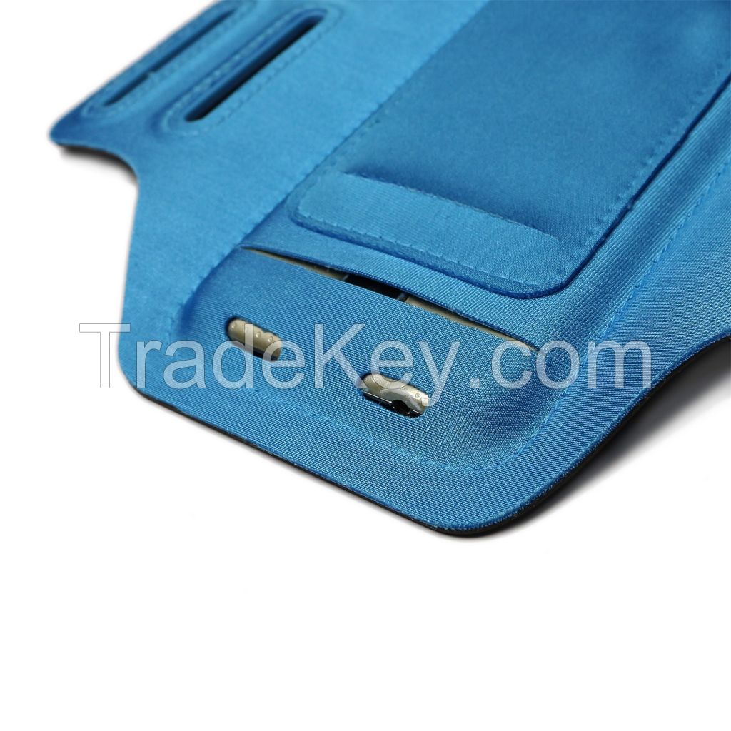 2016 new design velcro flexible fabric Lycra sport armband case for iPhone 6/6plus