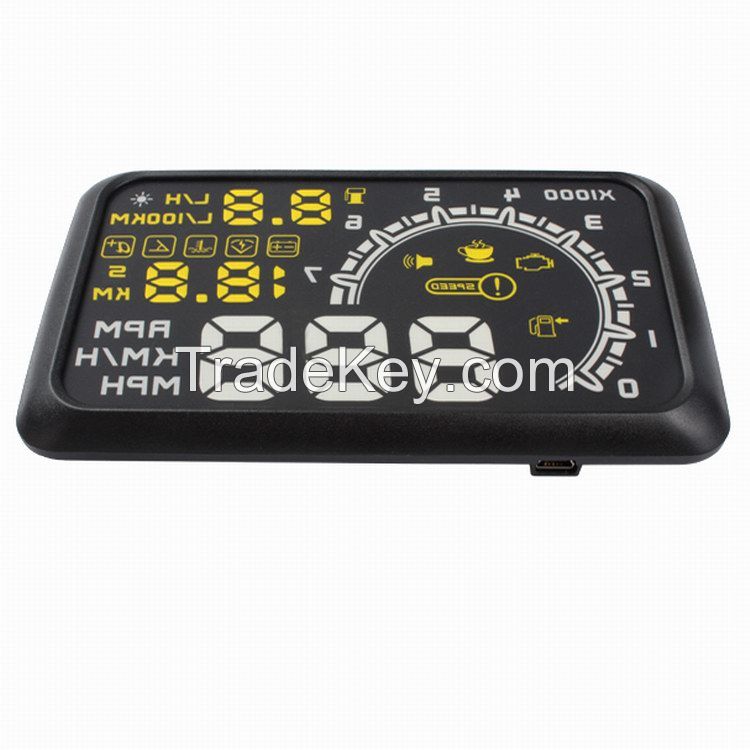 Fast Shipping Car HUD Head Up Display System OBD II Speed Monitor Head up HUD Display hud speed display