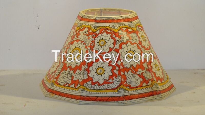 Hand painted Leather Lamps