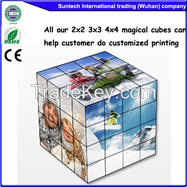 Rubik 4x4x4 magic cube customized picture showing