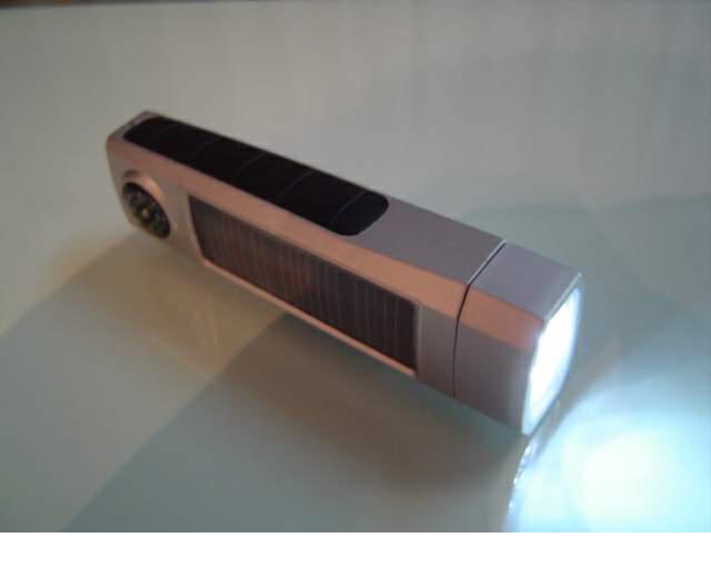 solar flashlight or torch,portable spotlight