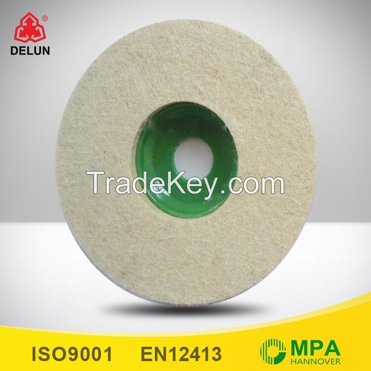 4 inch 100% wool felt polishing wheel