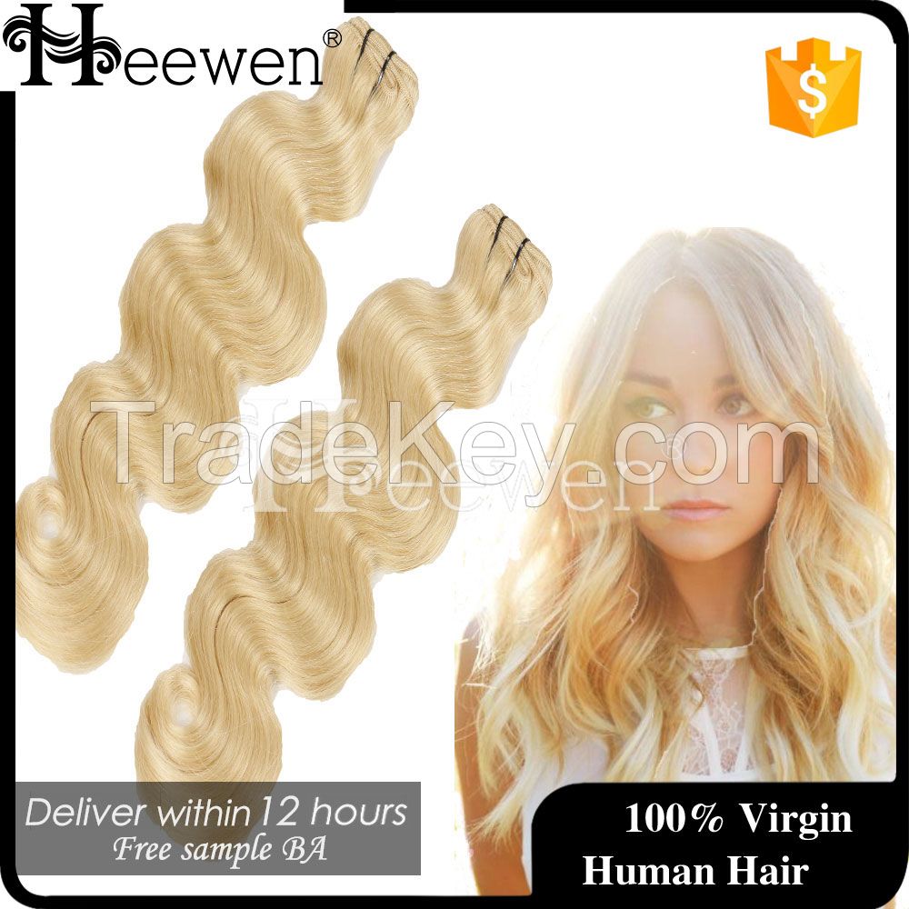 Best Selling 613 Blonde Curly Hair Brazilian Hair Weave For White