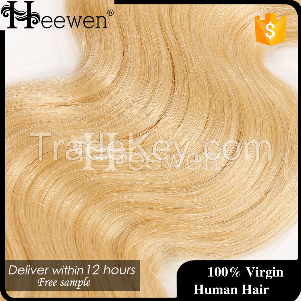 Best Selling 613 Blonde Curly Hair Brazilian Hair Weave For White Wome