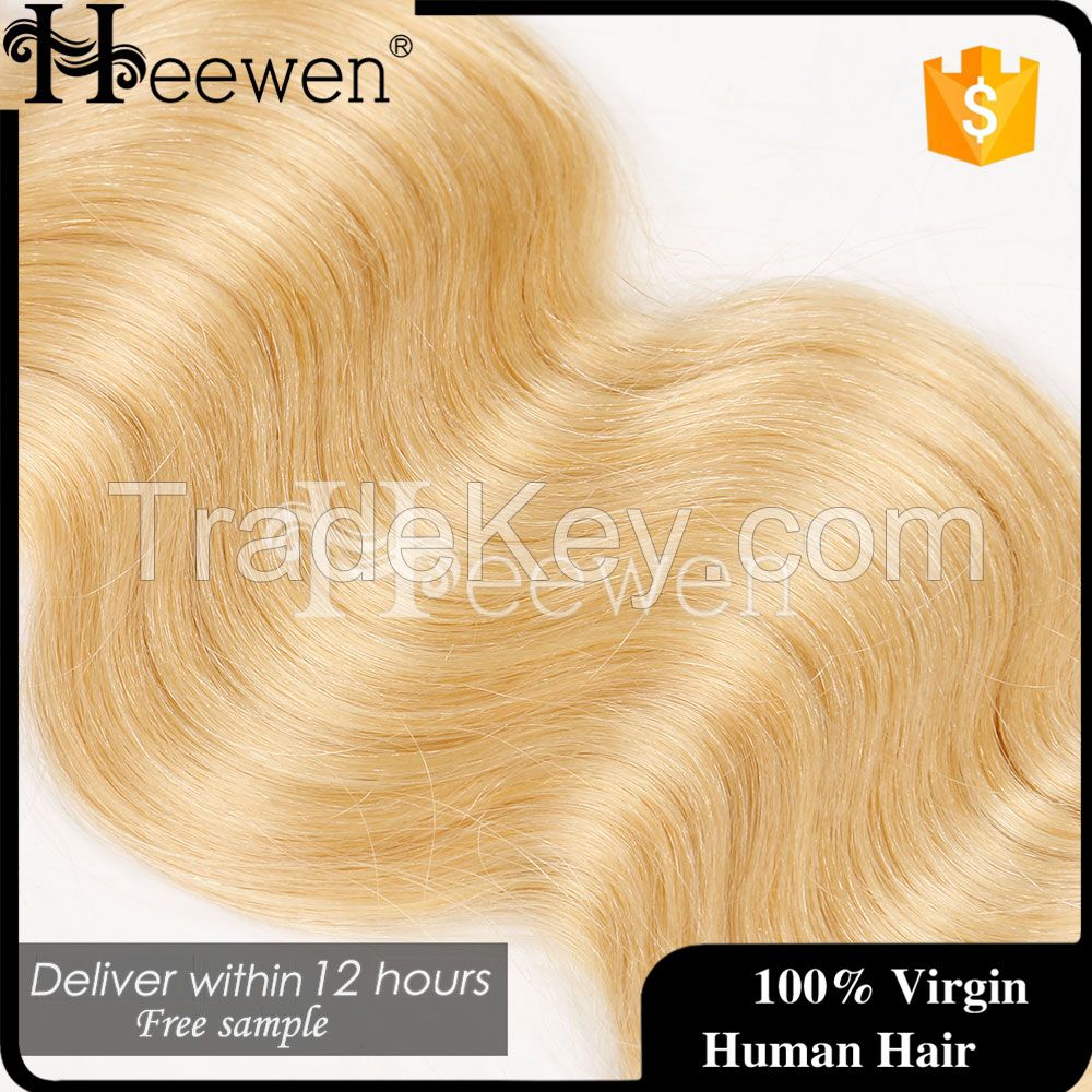 Best Selling 613 Blonde Curly Hair Brazilian Hair Weave For White Wome